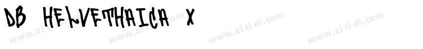 DB Helvethaica X 87字体转换